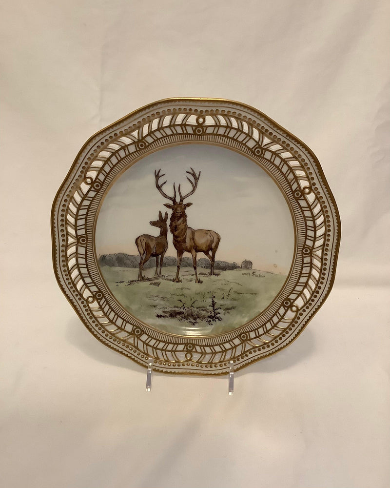 Sæt på 8 Royal Copenhagen Flora Danica Unika Jagttallerker af Karl Hansen Reistrup - Danam Antik