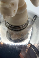 Evald Nielsen Sølv Skål fra 1925 med Fønix Fugl i Ben - Danam Antik