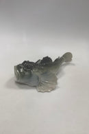 Stor Rørstrand Fisk Figur af Ulk Art Nouveau - Danam Antik