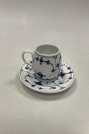 Royal Copenhagen Musselmalet Riflet Sennepkrukke med underfad No 413 - Danam Antik