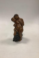 Kai Nielsen Stentøjsfigur no. 4023 Pan med Kvinde og Druer - Danam Antik