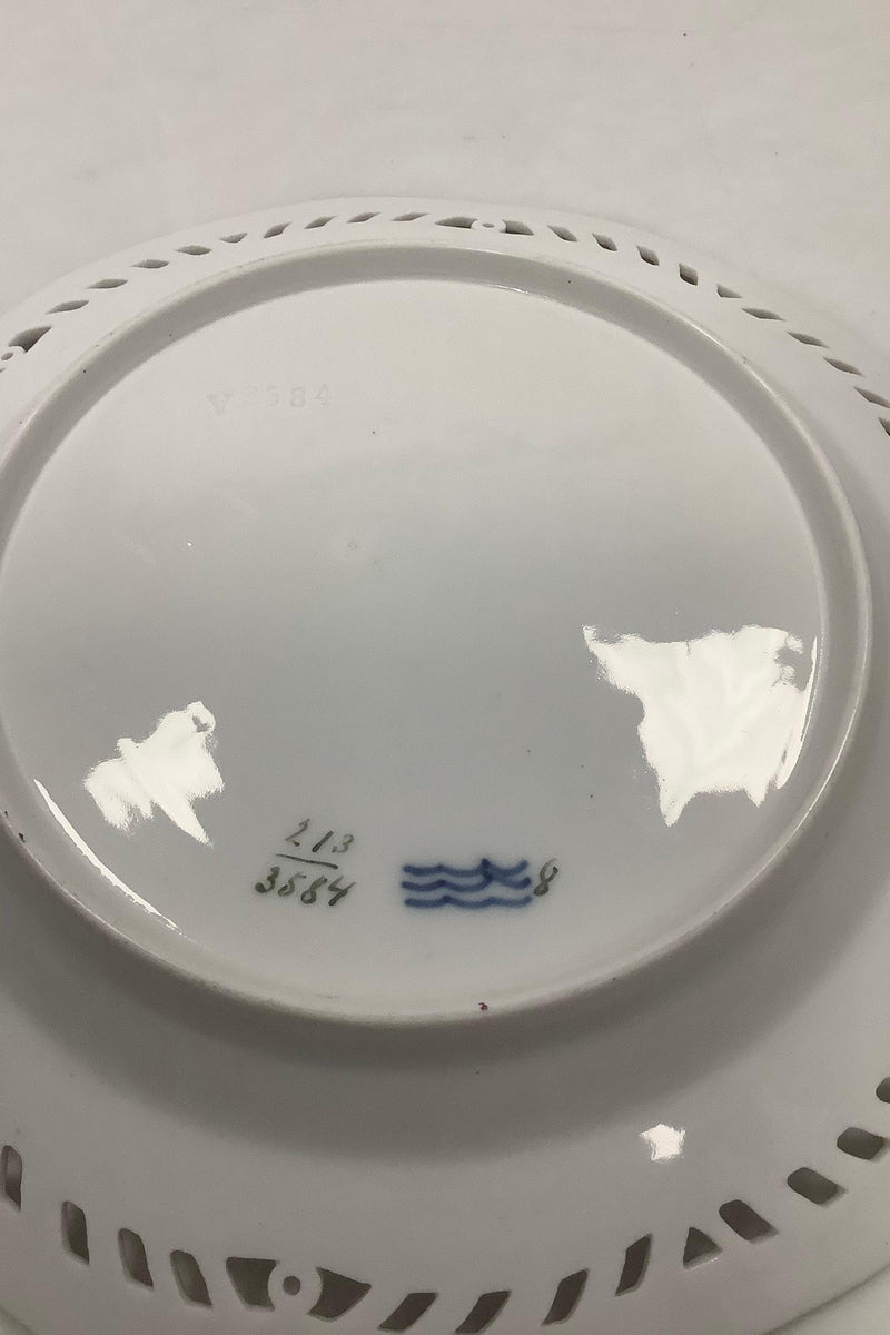 Sæt på 8 Royal Copenhagen Flora Danica Tallerkener med Blomster No 213/3584 - Danam Antik