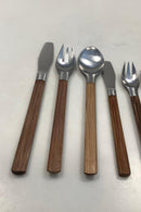 Toke Jens Quistgaard IHQ Dansk Stål og Bambus Bestik sæt 106 dele - Danam Antik