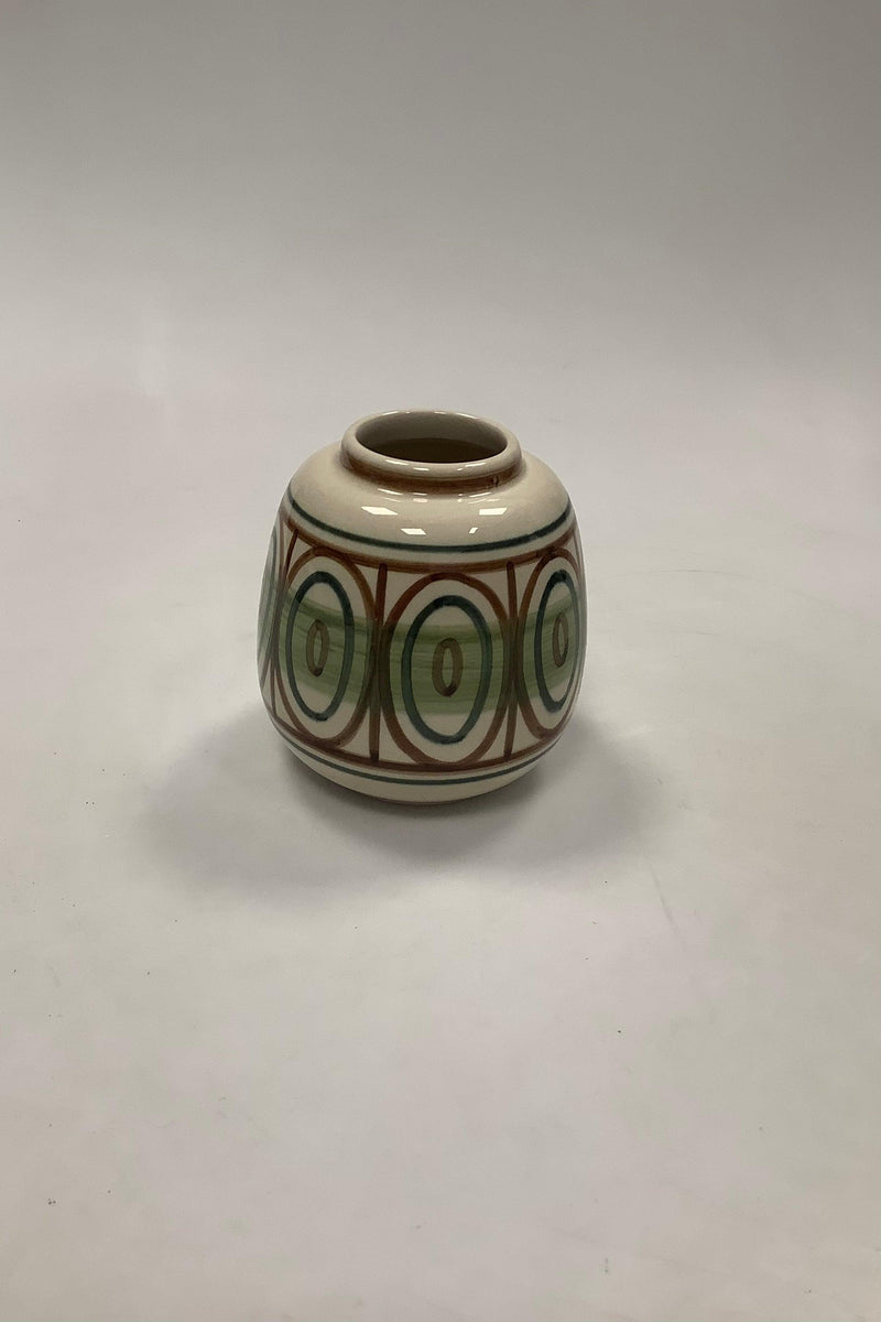 Søholm Keramik Vase Danmark Grøn Moderne - Danam Antik
