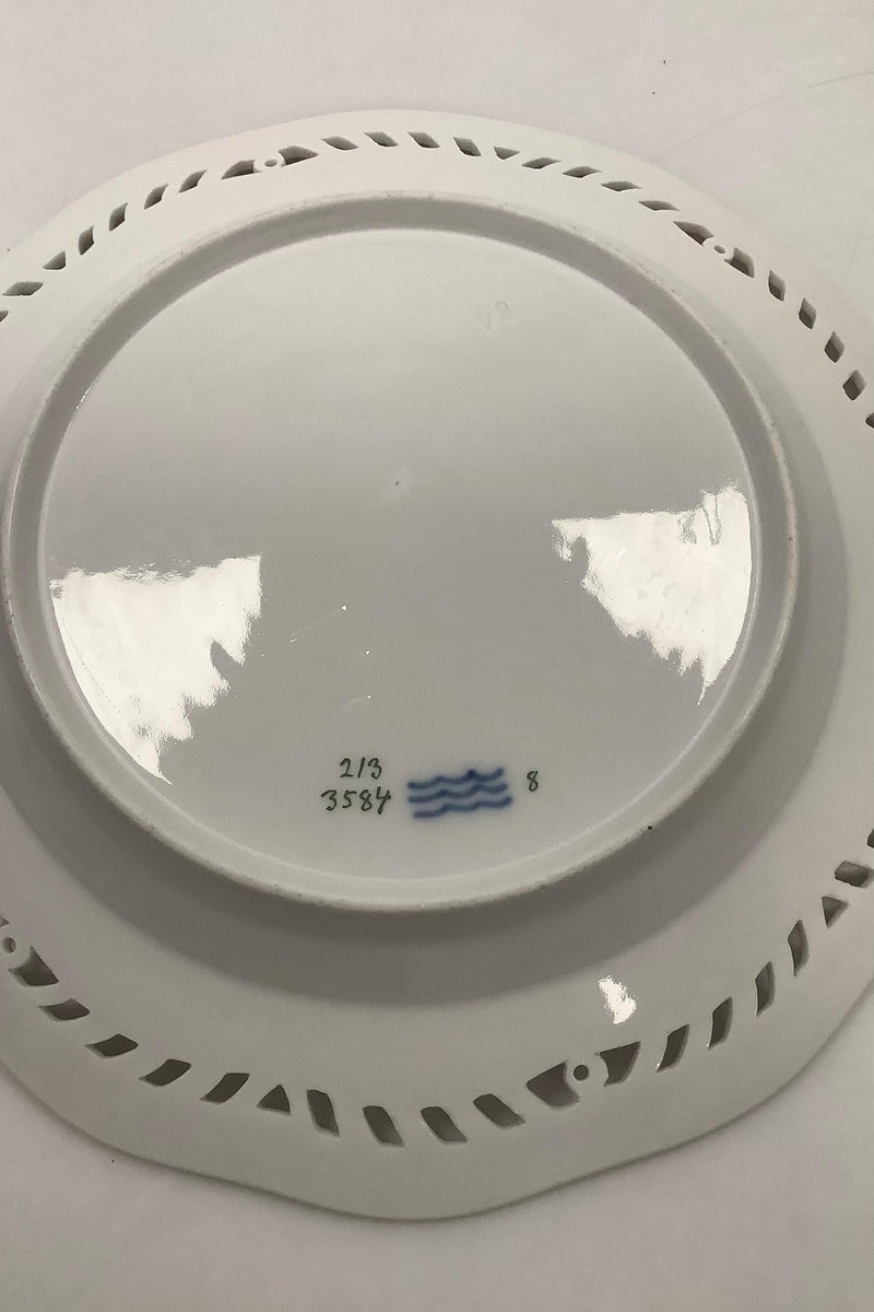 Sæt på 8 Royal Copenhagen Flora Danica Tallerkener med Blomster No 213/3584 - Danam Antik