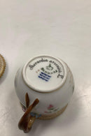 Sæt på 12 Antikke Royal Copenhagen Flora Danica Cremekopper No 20/3514 - Danam Antik