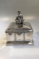 Kay Bojesen 830 S Sølvskrin med figur - Danam Antik