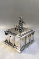 Kay Bojesen 830 S Sølvskrin med figur - Danam Antik