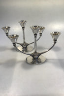 Georg Jensen Sterling Sølv 3-armede stager No 673B (2) - Danam Antik