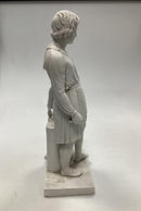 Kongelig Porcelæn Bisque Figur af Thorvaldsen Støttende sig til Håbet No 57 - Danam Antik