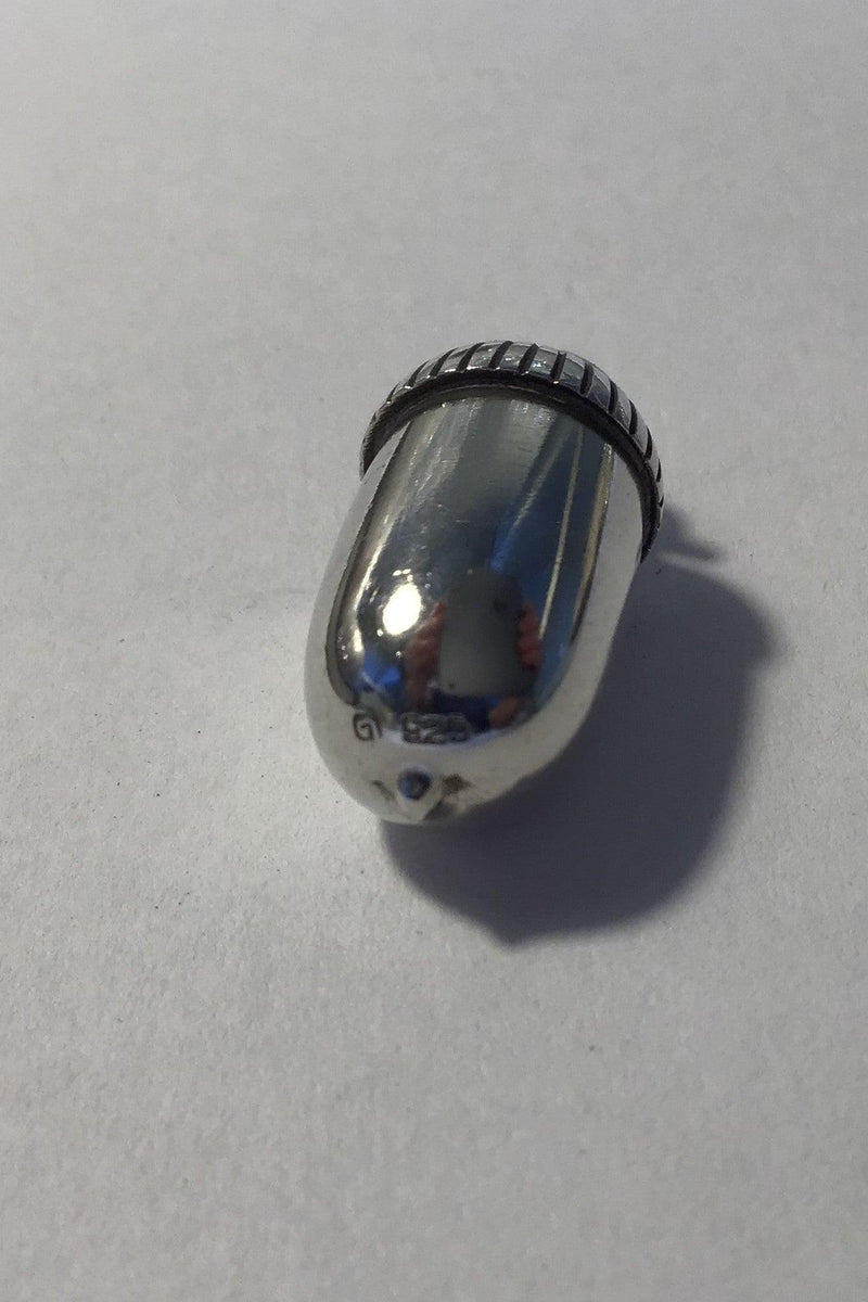 Georg Jensen Sterling Sølv Vedhæng (Agern) Måler 2.5 cm(1 in) Vægt 4.3 gr/0.15 oz - Danam Antik