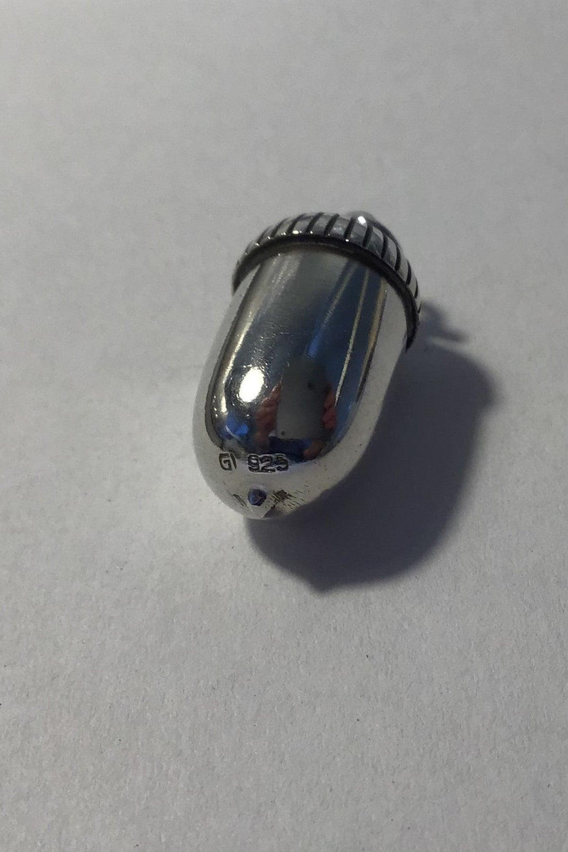 Georg Jensen Sterling Sølv Vedhæng (Agern) Måler 2.5 cm(1 in) Vægt 4.3 gr/0.15 oz - Danam Antik