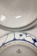 Royal Copenhagen Antik Musselmalet Riflet Rund Lågskål - Danam Antik