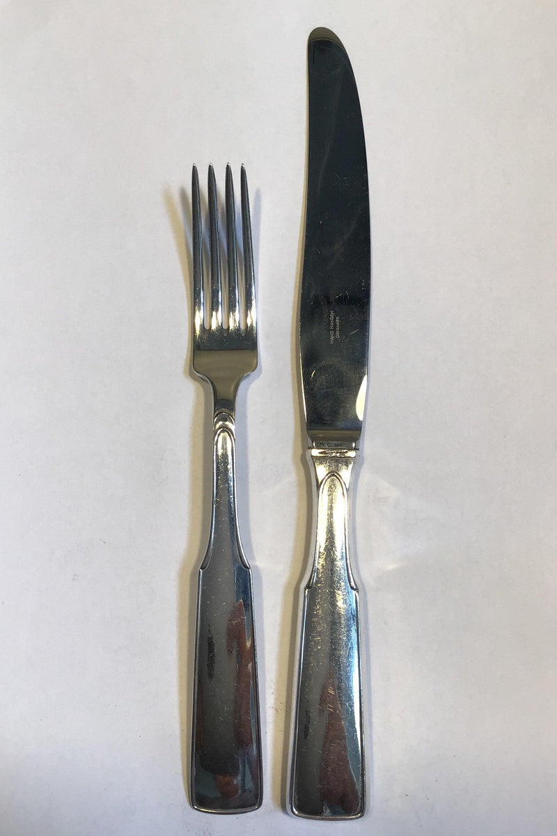 Hans Hansen Arvesølv No. 2 Sterling Sølv/Sølv Bestiksæt til 12 pers.(60 dele) - Danam Antik