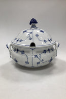 Bing og Grøndahl Blålmalet Riflet Terrin - Danam Antik