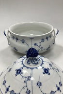 Bing og Grøndahl Blålmalet Riflet Terrin - Danam Antik