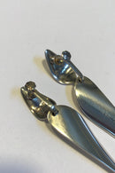 Georg Jensen Sterling Sølv Øreringe(skruer) No 128A Nanna Ditzel - Danam Antik