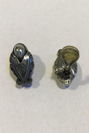 Georg Jensen Sterling Sølv 2008 Års Øreringe Sølvsten (Clips) - Danam Antik
