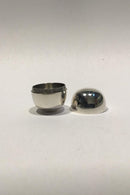 Georg Jensen Sterling Sølv Pilleæske No 1147B Piet Hein Super Ellipse Æg - Danam Antik