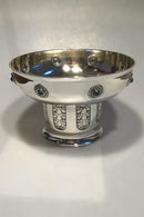 Laurits Berth Sølvopsats på base Malakit dekoration - Danam Antik