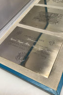 Georg Jensen Sterling Sølv Præsentationsæske med 3 sølvplader Unika - Danam Antik