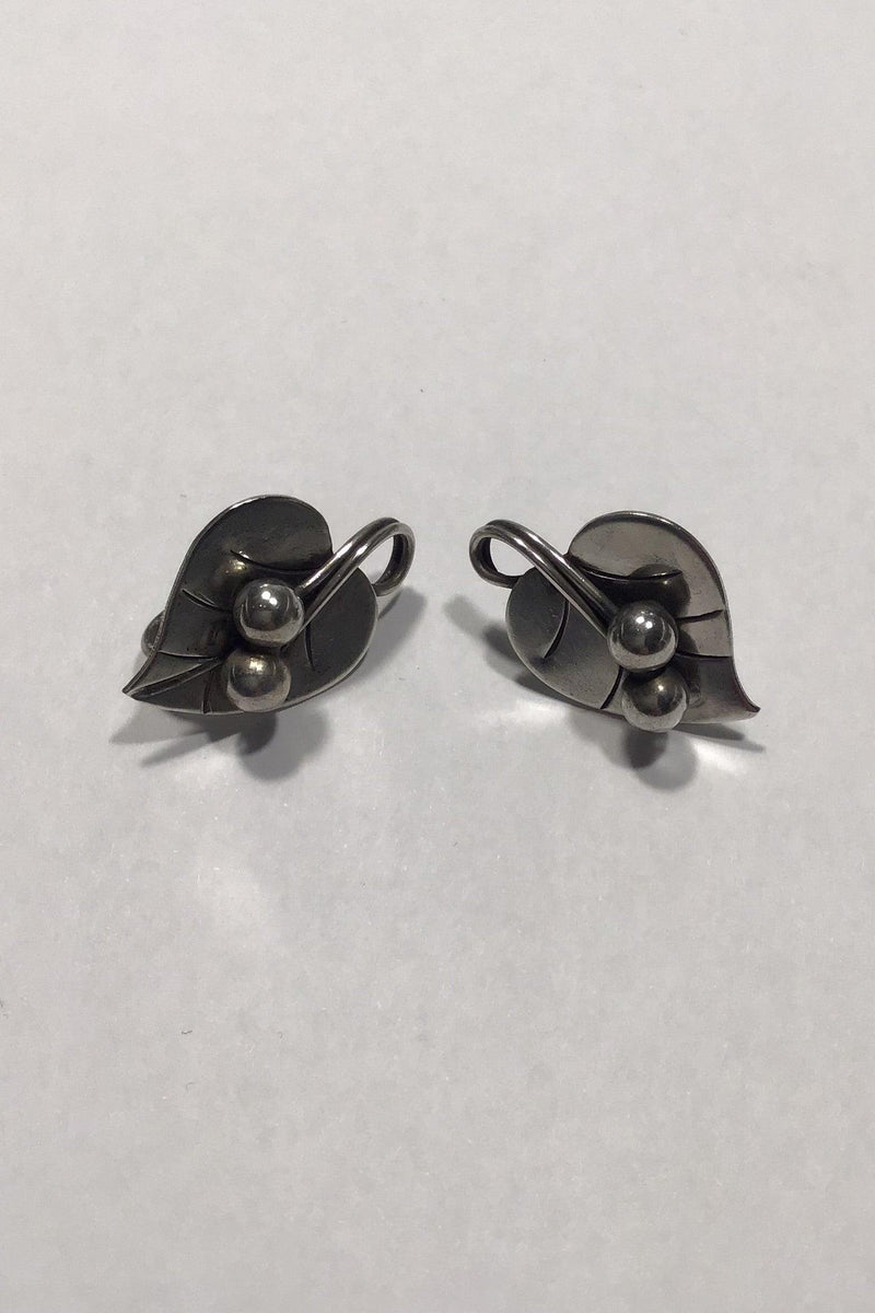 Georg Jensen Inc. USA Sterling Sølv Øreringe No 112 (Skruer) - Danam Antik