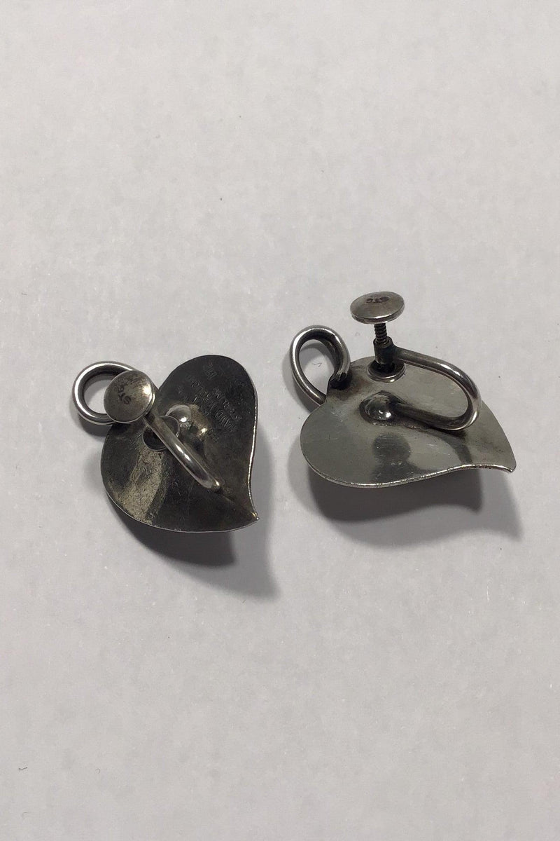 Georg Jensen Inc. USA Sterling Sølv Øreringe No 112 (Skruer) - Danam Antik