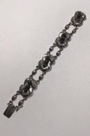 Georg Jensen Sølv Armlænke No 1 Blå Sten (1915-1930) - Danam Antik