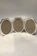 A. Michelsen Sølv Tre-fløjet 8-kantet Billedramme (1923) - Danam Antik