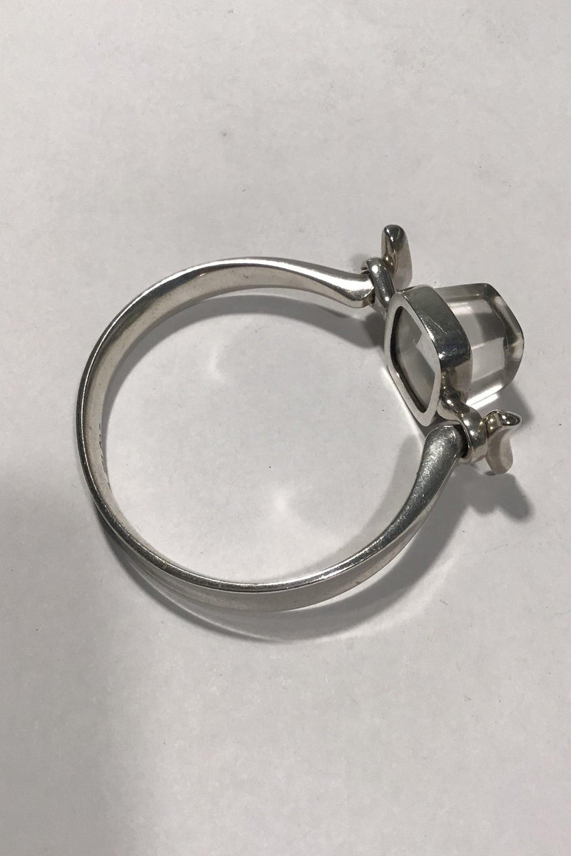Georg Jensen Sterling Sølv Armring No 207 med Rutil Quartz Torun - Danam Antik