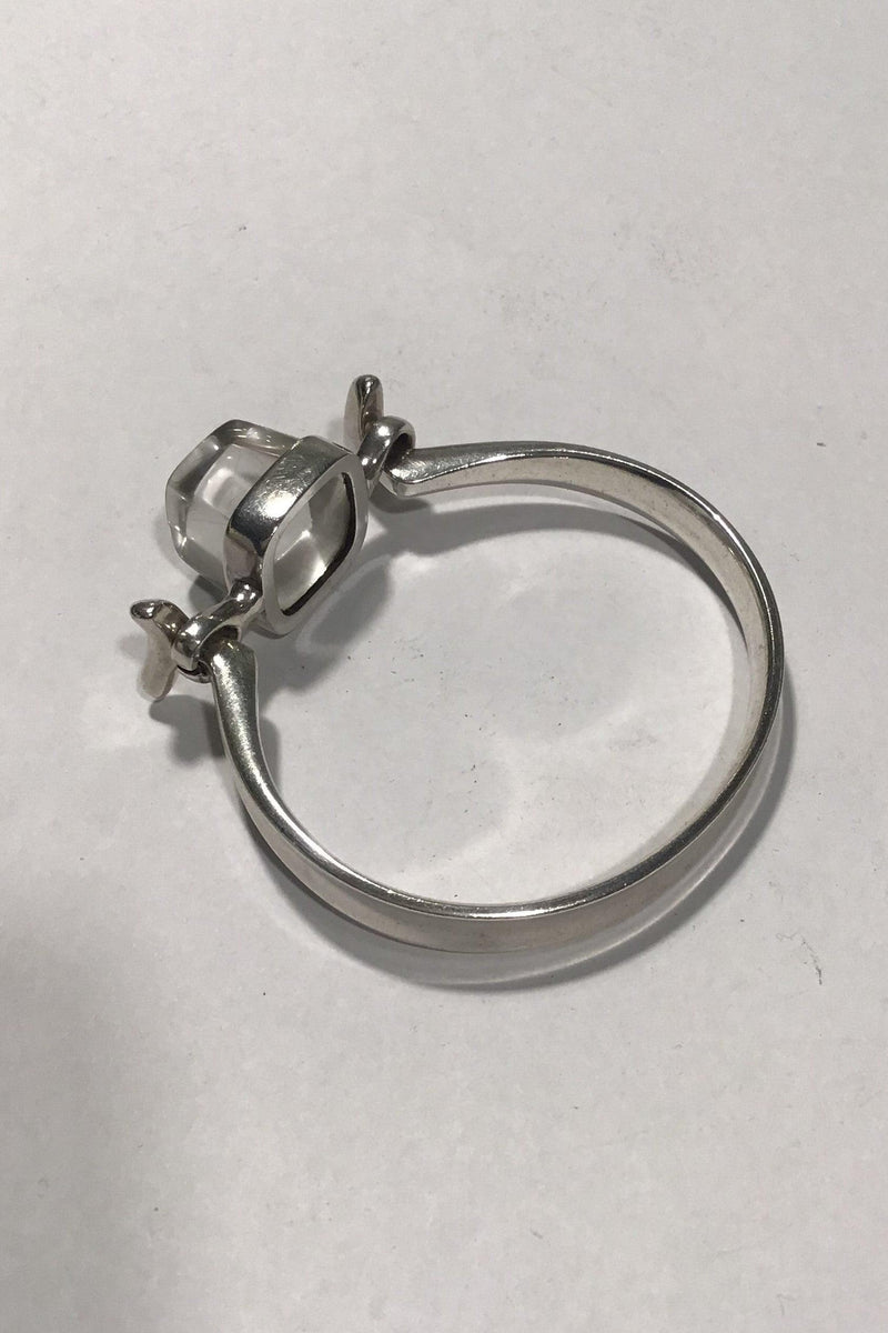 Georg Jensen Sterling Sølv Armring No 207 med Rutil Quartz Torun - Danam Antik
