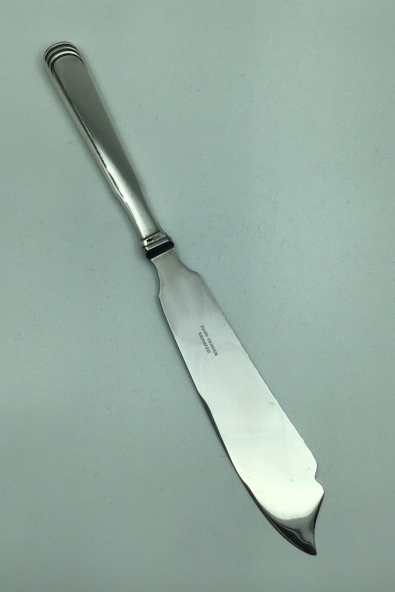 Hans Hansen Sterling Sølv Arvesølv No. 15 Lagkagekniv - Danam Antik