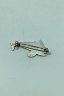 Georg Jensen Sterling Sølv Broche No 317 Delfin - Danam Antik