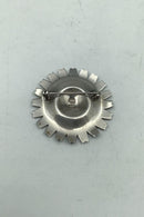 Georg Jensen Sterling Sølv Marguerit Broche, Sort - Danam Antik
