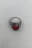 Georg Jensen Sterling Sølv Ring No. 11A Karneol (1930-1945) - Danam Antik