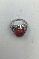 Georg Jensen Sterling Sølv Ring No. 11A Karneol (1930-1945) - Danam Antik
