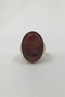 Georg Jensen 18K Guld Ring No. 1090 Rosenkvarts - Danam Antik