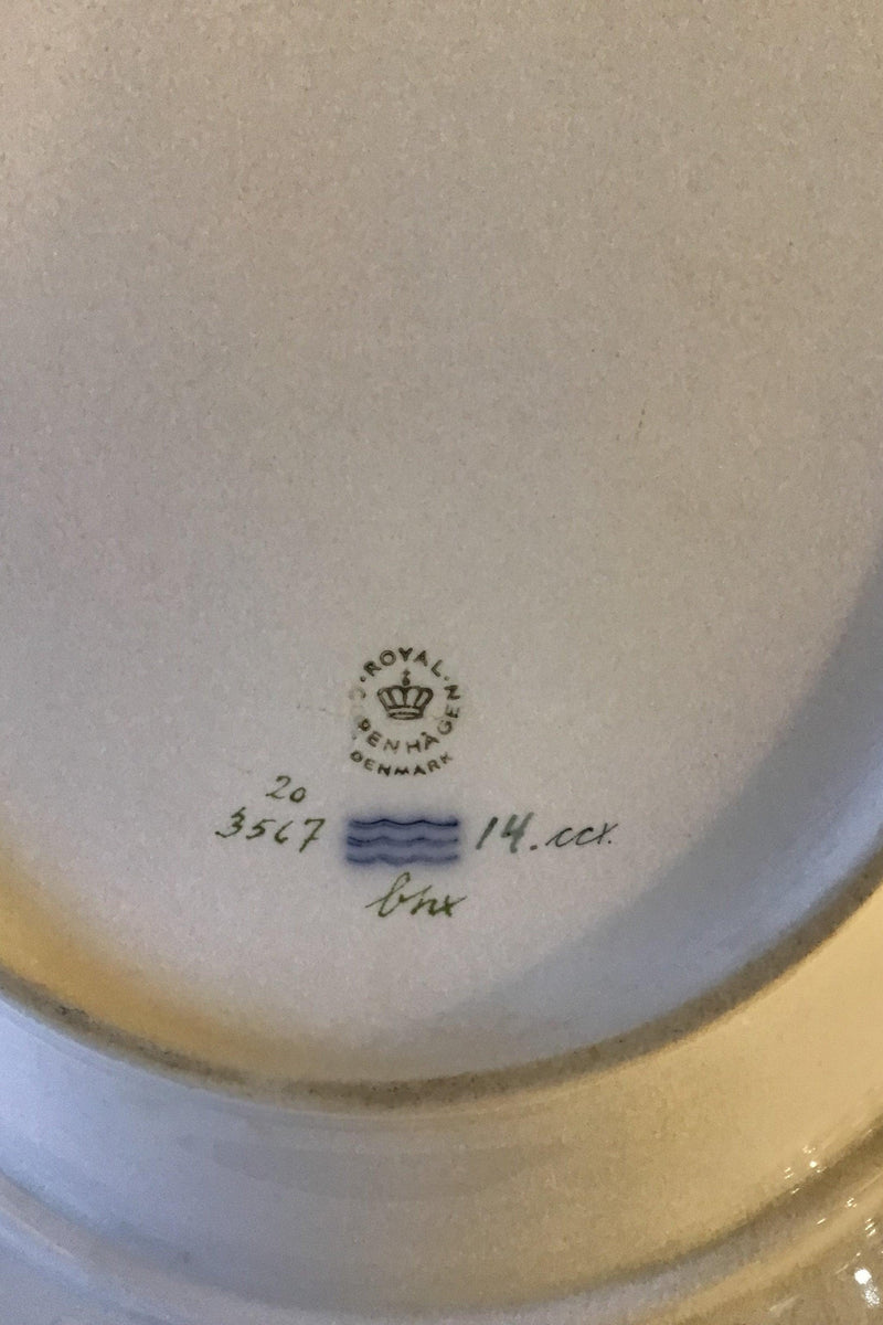 Royal Copenhagen Flora Danica Lågfad No 20/3567 Ovalt - Danam Antik