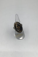 Wiwen Nilsson Sterling Sølv Ring med Porcelæns indlæg af Jais Nielsen eller Åke Holm R8 - Danam Antik