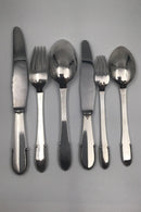 Georg Jensen Sølv/Sterling Sølv Vintage Kugle Bestik Sæt 12 Pers (72 dele) - Danam Antik