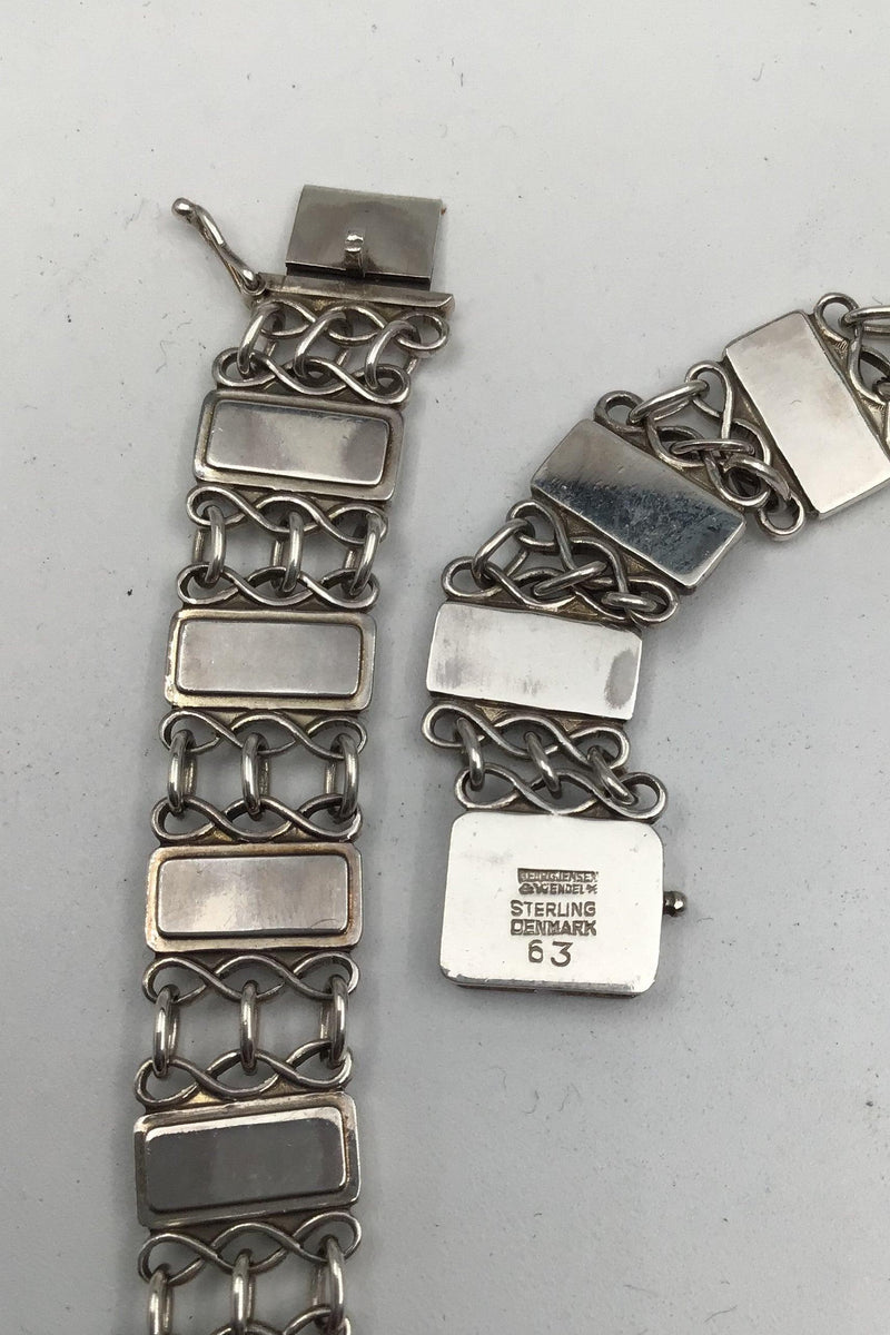 Georg Jensen Sterling Sølv Halskæde No. 63 - Danam Antik