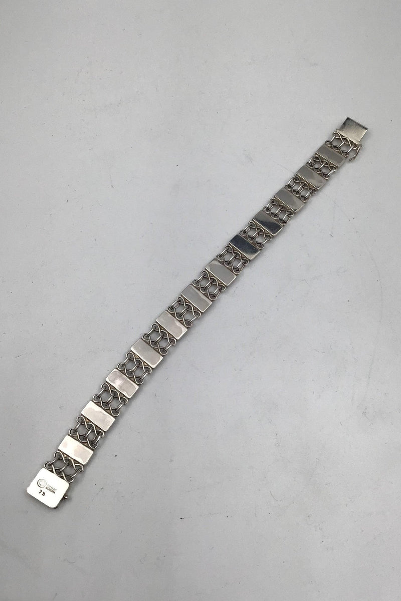 Georg Jensen Sterling Sølv Armlænke No. 75 - Danam Antik