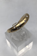 Georg Jensen 18K Guld Ring (0.14 ct Brillant) Offspring - Danam Antik