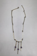 Niels Erik From Sterling Sølv Halskæde med integreret ametyst vedhæng - Danam Antik