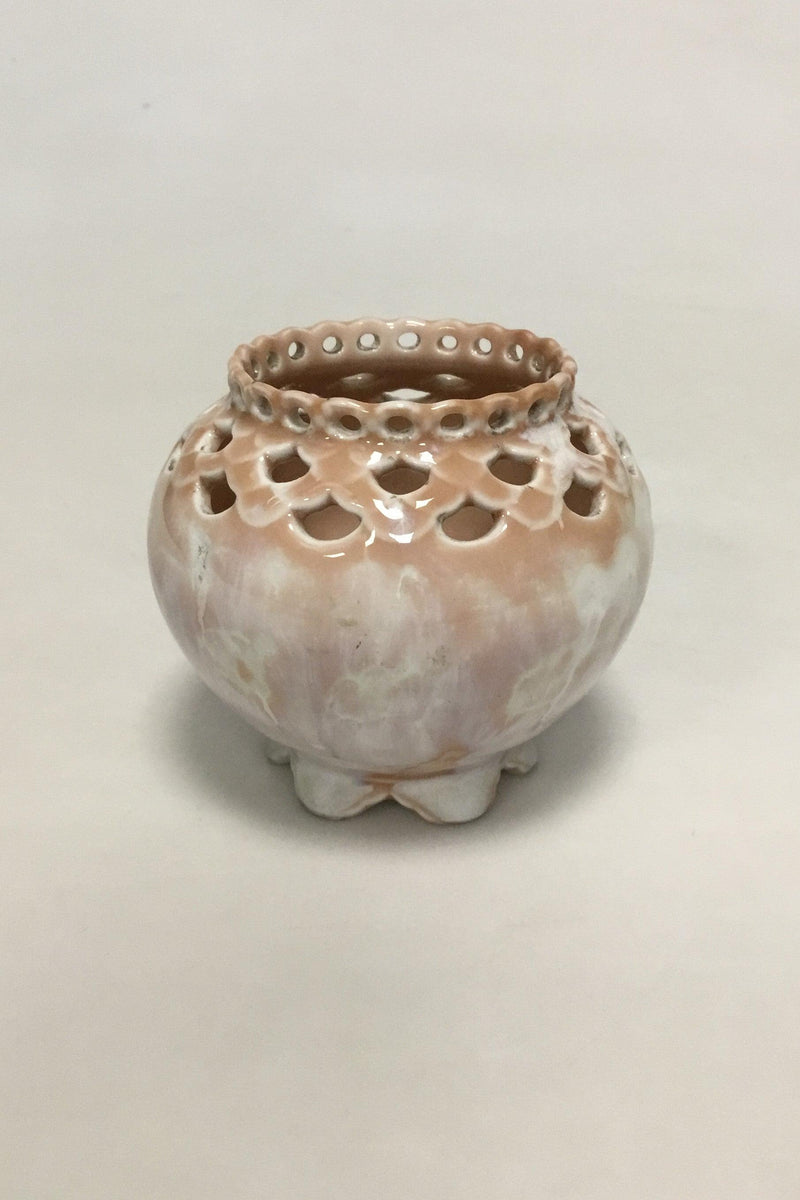 Royal Copenhagen Lyserød Krystalglasur Vase af Clements fra 1885-1890 - Danam Antik