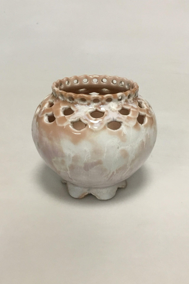 Royal Copenhagen Lyserød Krystalglasur Vase af Clements fra 1885-1890 - Danam Antik