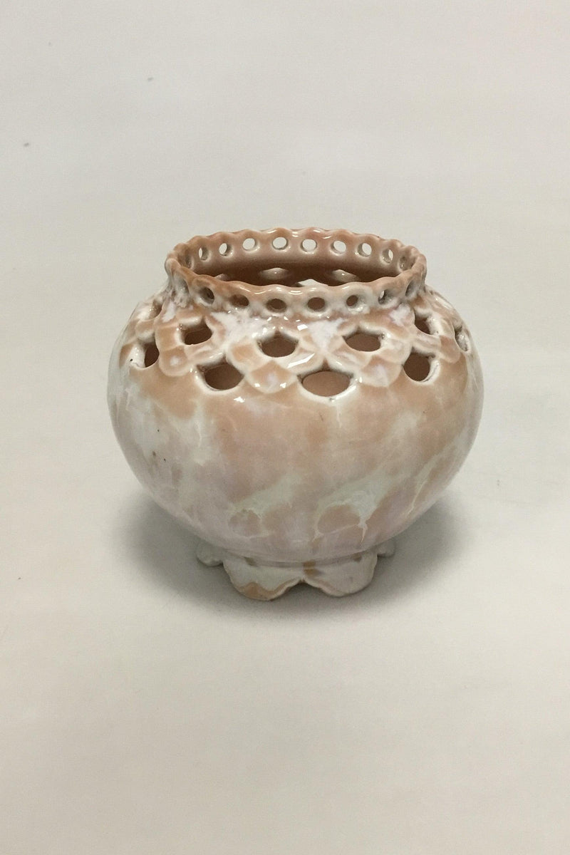 Royal Copenhagen Lyserød Krystalglasur Vase af Clements fra 1885-1890 - Danam Antik