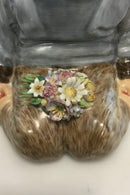 Royal Copenhagen overglasur egnsfigur af dreng med blomster "Grønland" No 12419 - Danam Antik