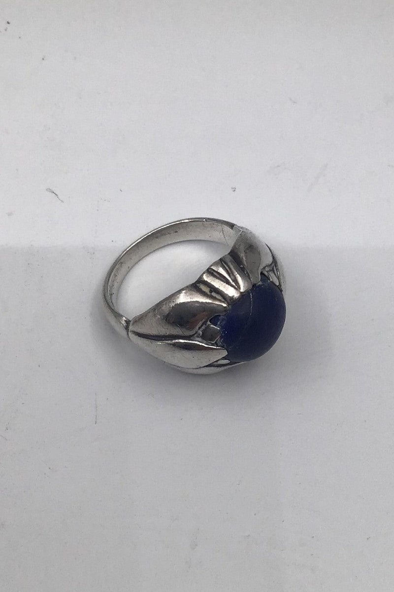 Georg Jensen Sterling Sølv Ring No. 59 Lapis Lazuli 1930-1945 - Danam Antik