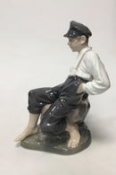 Royal Copenhagen Figur Dreng på Sten No 1659 - Danam Antik